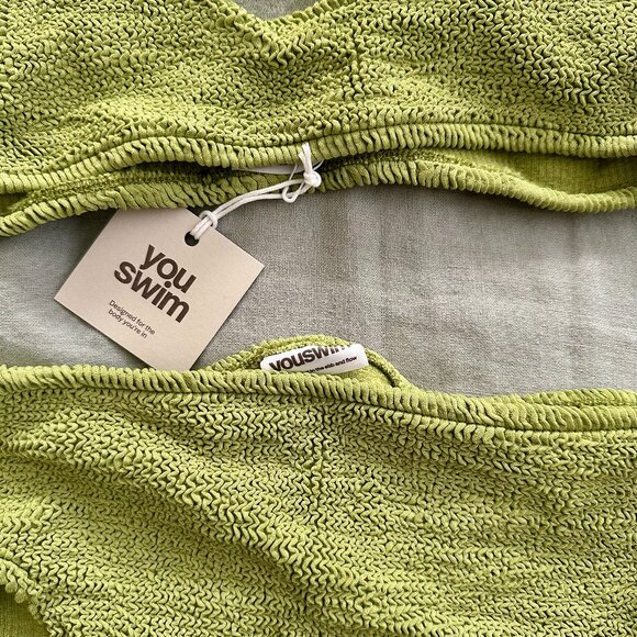 NWT Youswim Eva High Waist Two-Piece in Fern - Picture 4 of 5